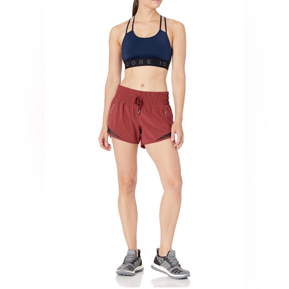 Core IO Standard-Fit Ruched Waistband Woven Running Shorts